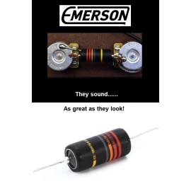 Emerson Paper In Oil Tone Capacitors (2) Neck & Bridge! NEW!!