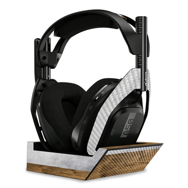 MightySkins Carbon Fiber Skin Compatible with Astro A50 Wireless Headphones