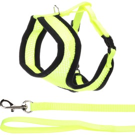 Flamingo Cat Harness with leash Kitten Harms Yellow 28cm 32-41cm 110cm 10mm