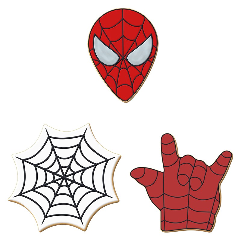 Foose Cookie Cutters Super Hero Cookie Cutter 3 Pc Set,