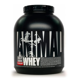 Animal Whey Isolate Whey Protein Powder, Strawberry, 4 Pound, 64 oz