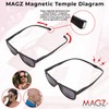 Magz Chelsea Polarized Magnetic Sunglasses Clip On Sunglasses Magnetic Rear