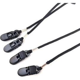 YOFAN Adjustable Hat Strap with Cord Lock & Clips - Anti-Loss Windproof Strap for Outdoor Sports (Black)