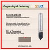 ZUQ 1/4" Solid Carbide CNC Engraving Router Bit – 90°