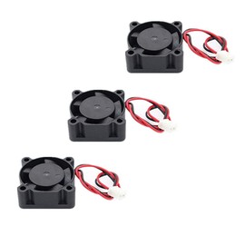 Honbay 3pcs DC 12V 0.1A 2Pin 25mm x25mm x10mm Mini Brushless Cooling Fan