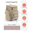 TOURIT Rolling Cooler Backpack: Leakproof Waterproof Insulated 36 Cans Beach