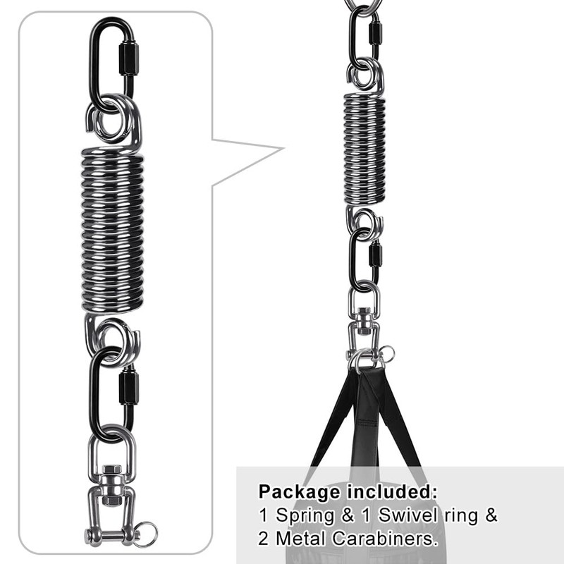 SELEWARE Heavy Bag Spring, Punching Bag Hanging Kit with Swivel