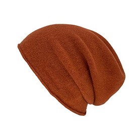 Kopka Nero Winter Knitted Beanie for Men and Women 100% Wool (Merino), brown / Rost, Einheitsgröße