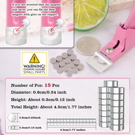 Light Pink Premium Nail Clippers with Magnets Sizers for Acrylic Nails, Artificial Fake Nail False Nail Tip Cutter Trimmer Manicure Pedicure Sharp Blade Clip Tool for Salon Home Art Beauty