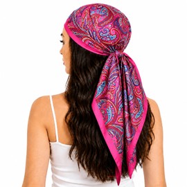 FAIRYGATE 74006 Women's Soft Scarf Retro Printed Neckerchiefs Stole All Year Round