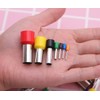 QUUPY Pack of 40 stainless steel + plastic notches, round