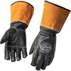 Defiant Metal TIG Welding Gloves - Premium Black Goatskin Leather