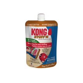 KONG - Stuff'N™ Dog Treat Paste - All-Natural Peanut Butter - 6 oz Pouch, Made in The USA