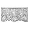 Heritage Lace, White Victorian Rose 60x30 Tier, 60 inch Wide