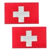 2 PCS Reflective Medic Cross Medical Patch First Aid Patch