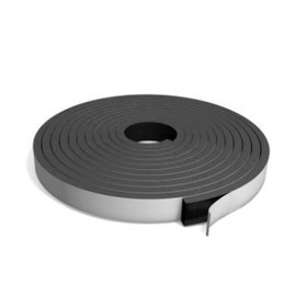 Closed Cell Neoprene Sponge Strip Rolls with Pressure Sensitive Adhesive (PSA) On One Side 1/4 Inch Wide X 1/16 Inch Thick X 100 Feet Long