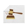 CafePress Judge Gavel Throw Blanket Super Soft Fleece Plush Throw