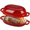 EDGING CASTING Enameled Cast Iron Oval Dutch Oven Pot with