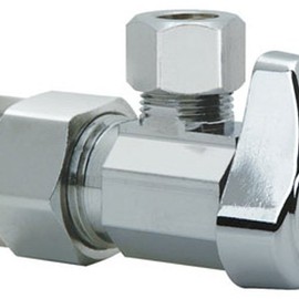 brass craft g2pr19x cd 1/2 -Inch Nominal CPVC x 3/8 -Inch Outer Diameter Compression, Chrome, Angle CPVC Valve