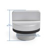 SRIAOO 3/4"-14 NPT Aluminum Boat Floor Drain Plug with Neoprene