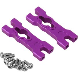 Pothyes Aluminum Chassis Plate Fixed Bracket Body Mount for Losi 1/18 Mini LMT 4X4 Brushed Monster Truck Rtr-LOS01026 (Purple)