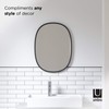 Umbra Hub Oval Mirror