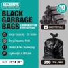 32-33 Gallon Black Trash Bags, Heavy-Duty | 32” x 38”