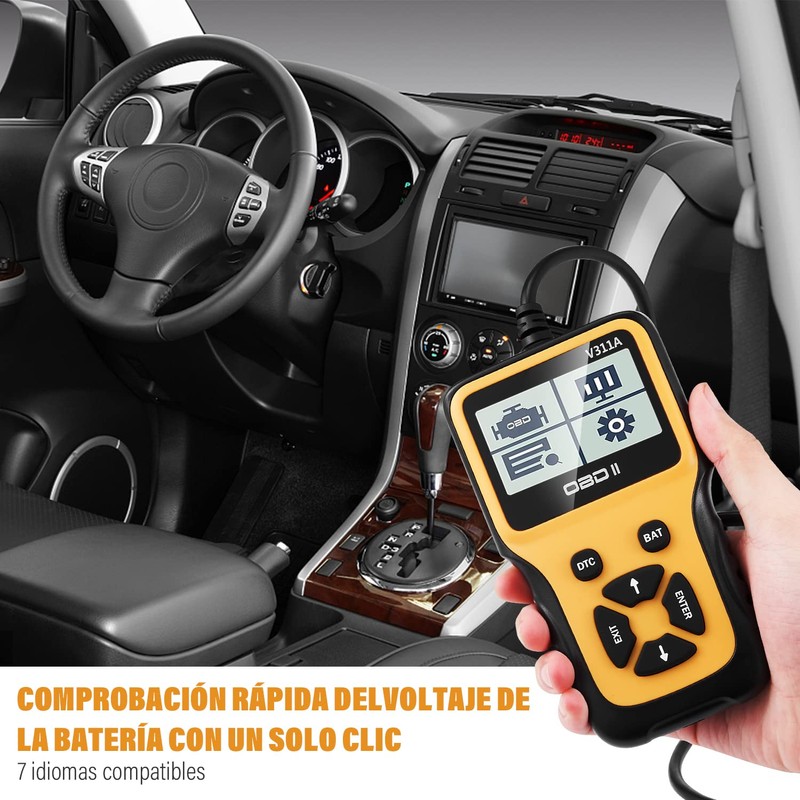 Escáner de Coche SEASKY OBD2 Escáner de Coche Escáner de