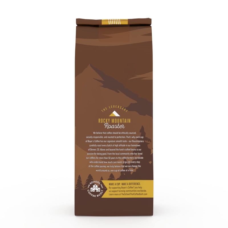 Boyer's Coffee Aspen Gold Coffee, Medium Roast, Whole Bean, 2.25lb