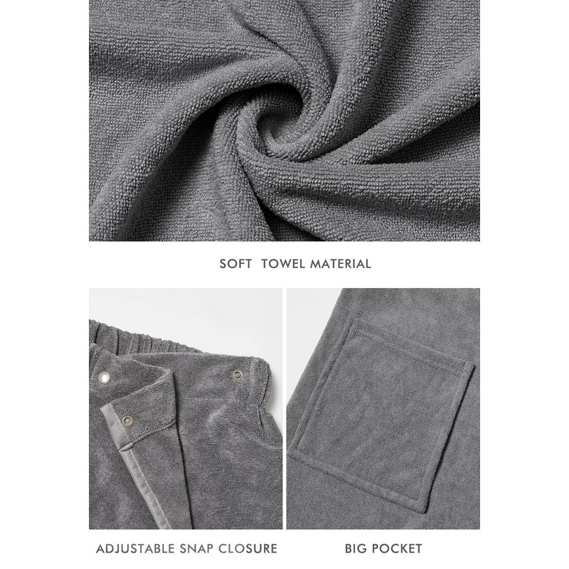 Knuffnee Wrap Towel for Women Body Wrap Bathrobe Shower Wrap