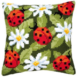 Vervaco Kreuzstichkissen/Stickkissen inklusive Material, Kunststoff, Multi, S
