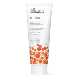 Alfason REPAIR - Die Spezialcreme für sehr trockene und strapazierte Haut, Wirkt dreifach zum Schutz und Wiederaufbau einer gestörten Hautbarriere, 100 g