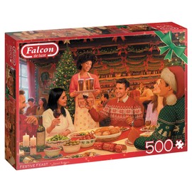 Jumbo, Falcon de Luxe - Festive Feast, Jigsaw Puzzles for Adults, 500 Piece
