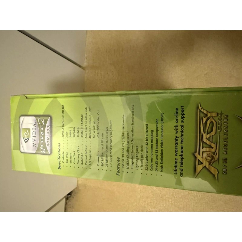Visiontek Xtasy AGP 64MB nvidia Geforce2 MX440 Brand New Sealed