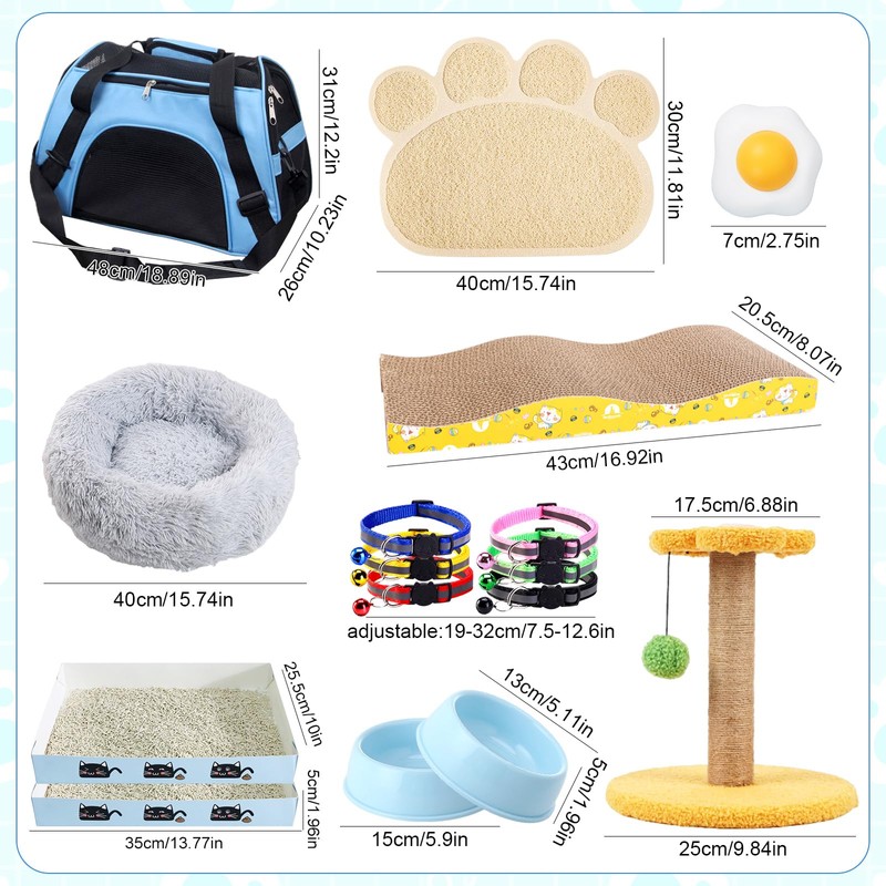 Kitten Starter Kit, 37 Pcs of Kitten Starter Kit for