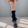 Insgoth Goth Leg Warmers Women Punk Flared Long Grunge Rave
