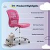 Serta Essential Armless Task Chair, Small Desk Chairs with Wheels,
