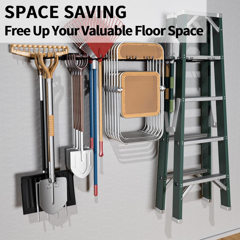 YYR Folding Chair Storage Rack, Garden Tool & Foldable Chairs