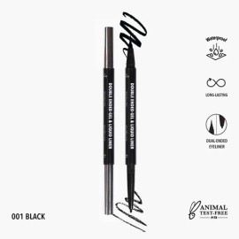 Delineador Lápiz Negro Moira Mate Waterproof Larga Duración Ojos