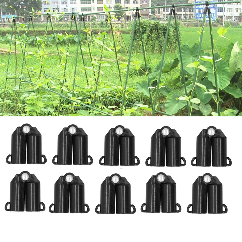 10PCS BFork Connecting Joint Gardening Stakes Climbing Plant Supports Connectors(16mm