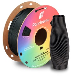 Polymaker Panchroma Matte PLA Filament, Matte Charcoal Black 1.75mm 1kg 3D Printing Filament, Formerly Polyterra Matte 3D Printer PLA Filament, Fit Most FDM 3D Printers, 1kg Spool (2.2lbs)