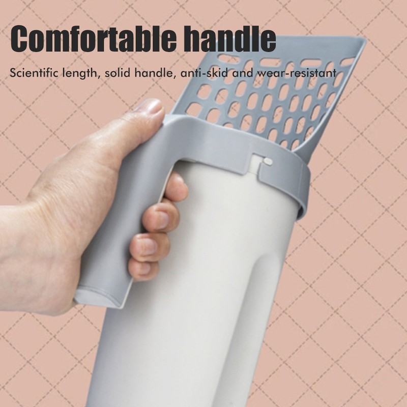 One Piece Cat Litter Shovel with Waste Container Cat Litter