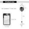 Heavy Duty ID Badge Holder with Retractable Badge Reel Clip,