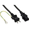 Buffalo BUFFALO BSACC0620BKA Power Cable 3-Pin Socket Female to 2-Pin