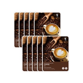 Nature Coverage Moist Mild Mask Pack Coffee 23g x 10 Sheets / 네이처리커버리 촉촉 순한 마스크팩 커피 23g x 10매