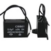 Twidec/2Pcs 450V AC 50/60Hz Run Capacitor 2-Wire Metallized Polypropylene Film