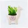 Operitacx Alpaca Decor Ceramic Flowerpot Succulent Pot Pen Holder for