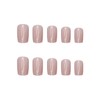 Press on Nails Medium Square SWEKKE Gray Fake Nails False