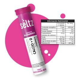 Calcio + Vitamina D Seltz Tabletas Efervescentes