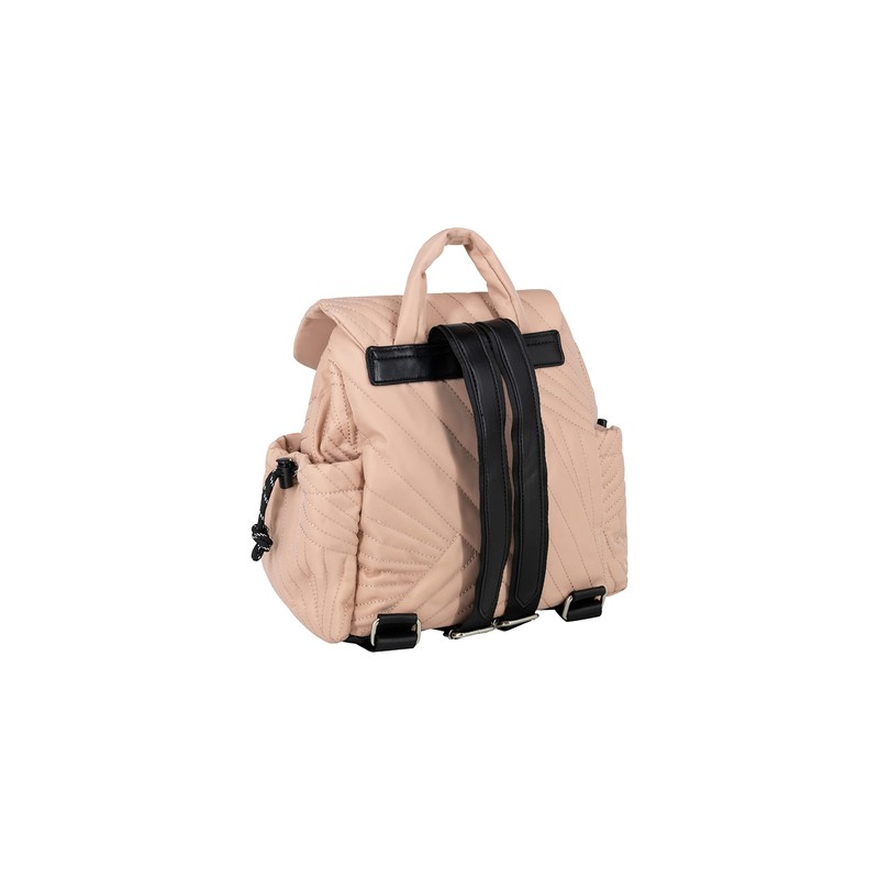 UCY Women Rucksack mit Steppmuster Quilted Backpack, Peach, One Size